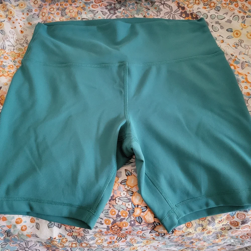 lululemon athletica Teal Bike Shorts - Picture 2 of 4